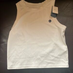 NWT Hollister White Crop Tank- Size Small